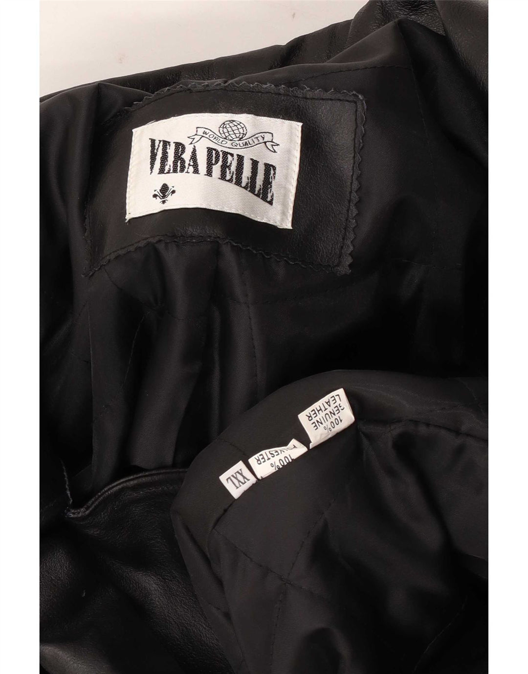 Vintage Mens Leather Jacket UK 44 2XL Black Leather