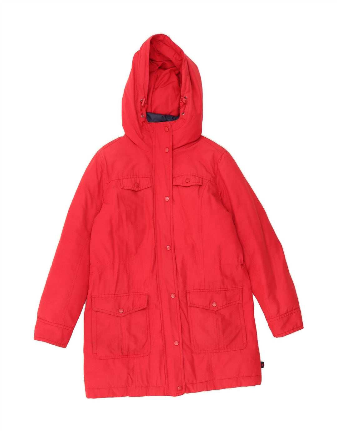KAPPA Womens Hooded Padded Coat UK 10 Small Red Cotton Vintage Kappa and Second-Hand Kappa from Messina Hembry 