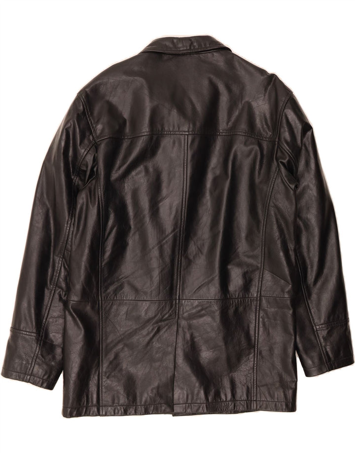 HUDSON Mens Leather Jacket UK 40 Large Black Leather Vintage Hudson and Second-Hand Hudson from Messina Hembry 