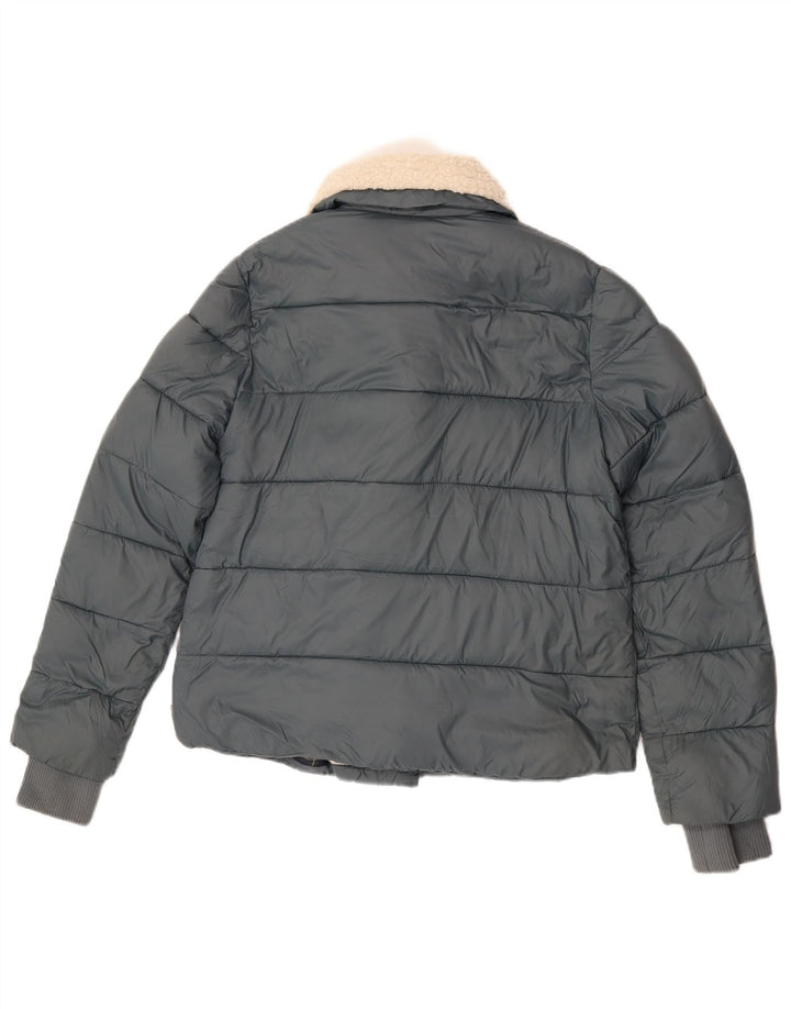 White Stuff Womens Padded Jacket UK 10 Small Blue Nylon