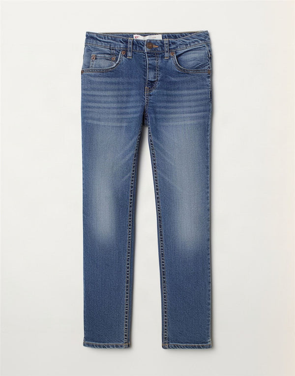 Levi's Ragazzi 511 Jeans Slim 7-8 anni W22 L23 Cotone Blu