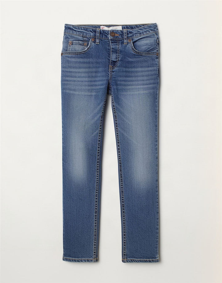 Levi's Ragazzi 511 Jeans Slim 7-8 anni W22 L23 Cotone Blu