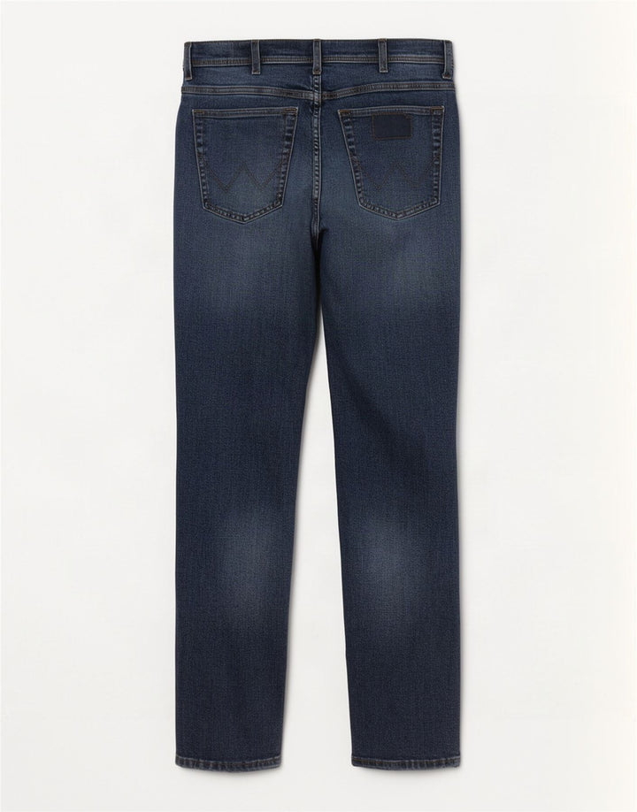 Wrangler Mens Texas Straight Jeans W38 L32 Blue Cotton