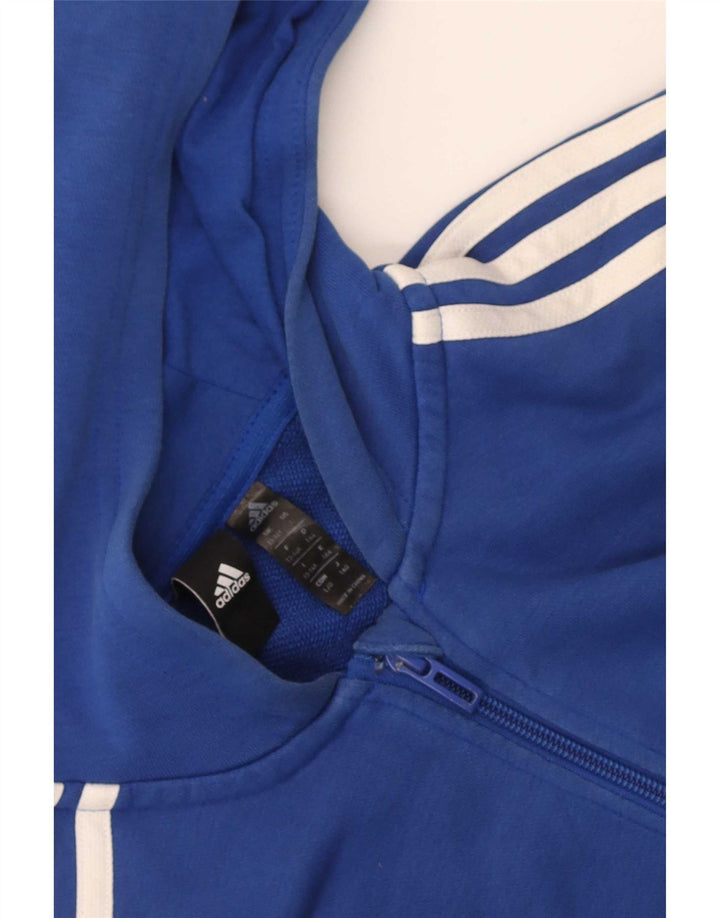 Adidas Boys Zip Hoodie Sweater 13-14 Years Blue