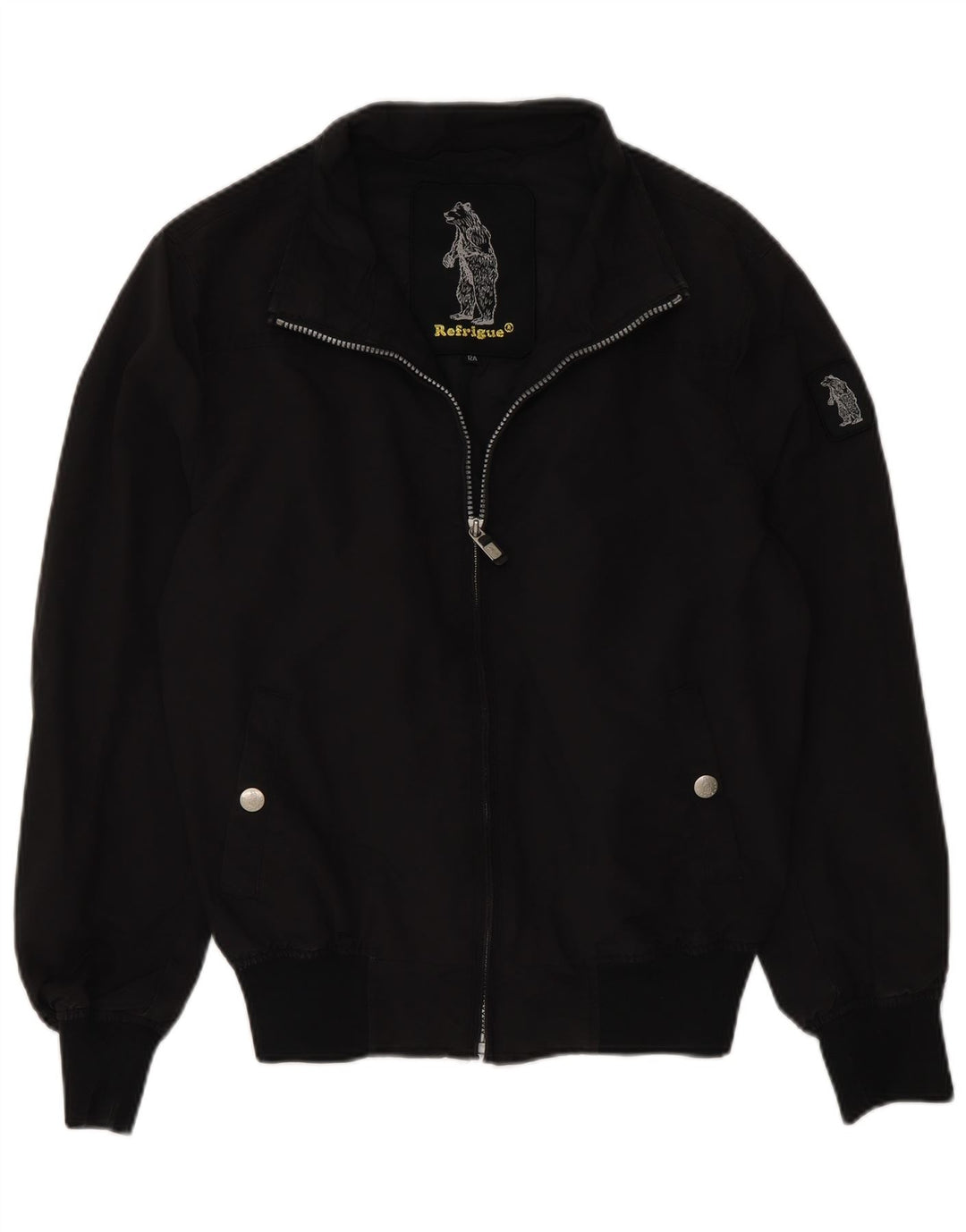 Jaqueta Bomber Meninos Refrigue 13-14 Anos Nylon Preto