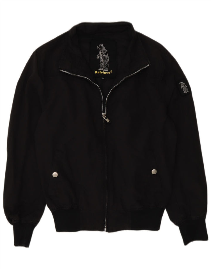 Jaqueta Bomber Meninos Refrigue 13-14 Anos Nylon Preto