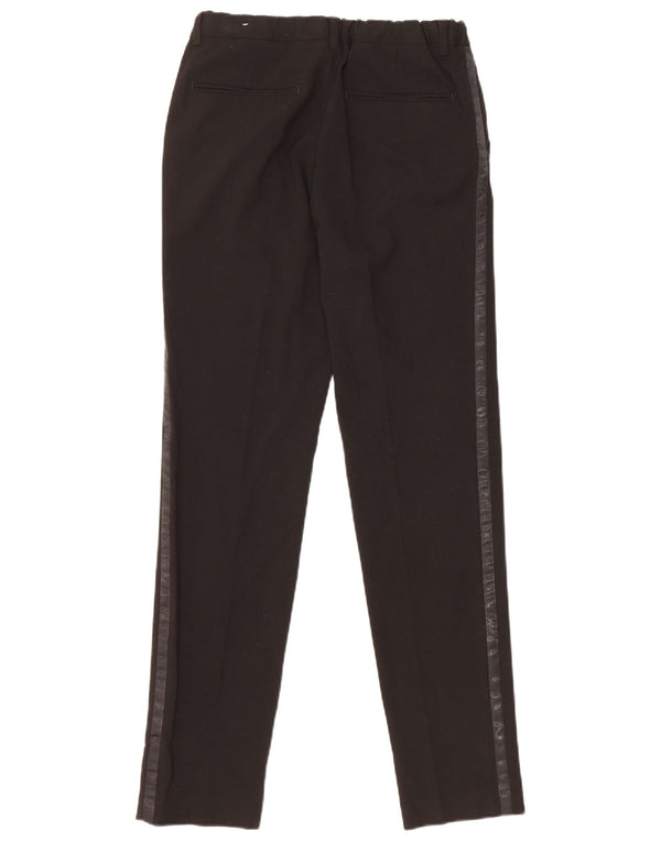 Zara Boys Straight Chino Trousers 13-14 Years W28 L29 Black Polyester