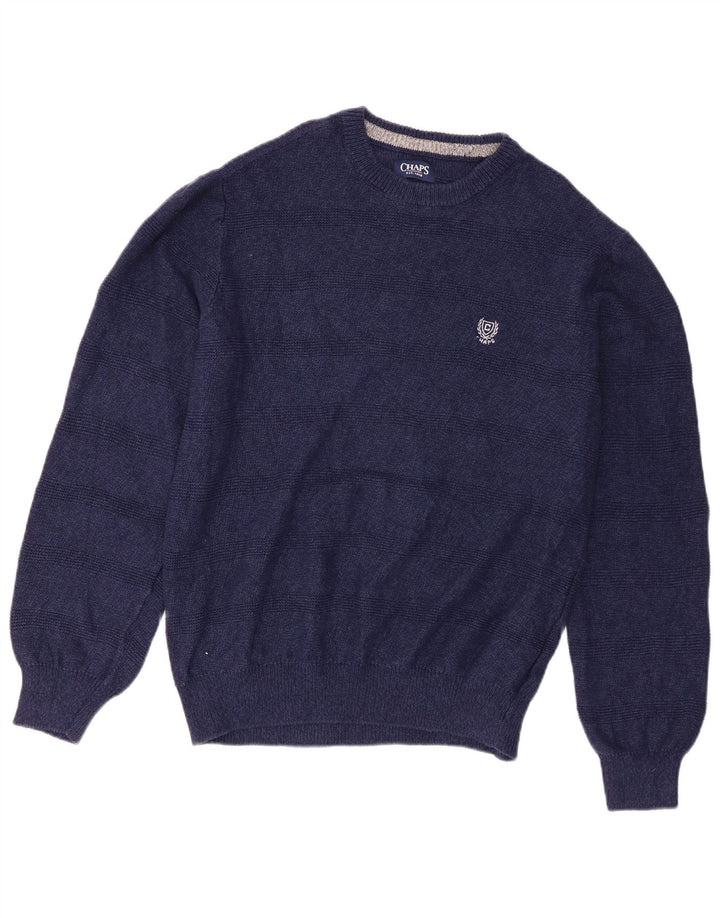 Chaps Pull Col Bateau Homme Rayé Bleu Marine Moyen