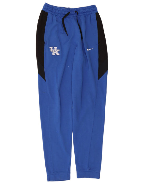 Nike Mens Dri Fit Tracksuit Trousers Joggers Medium Blue Colourblock