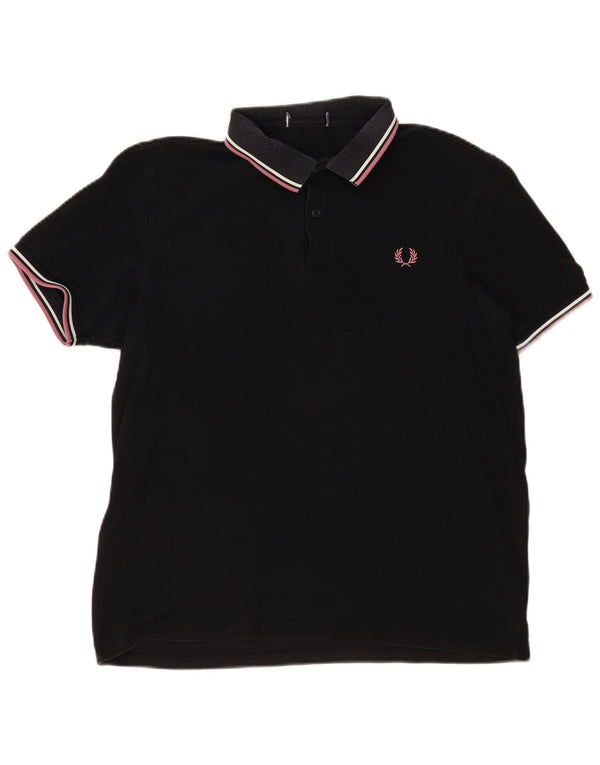 Fred Perry Polo Homme Noir Moyen Coton