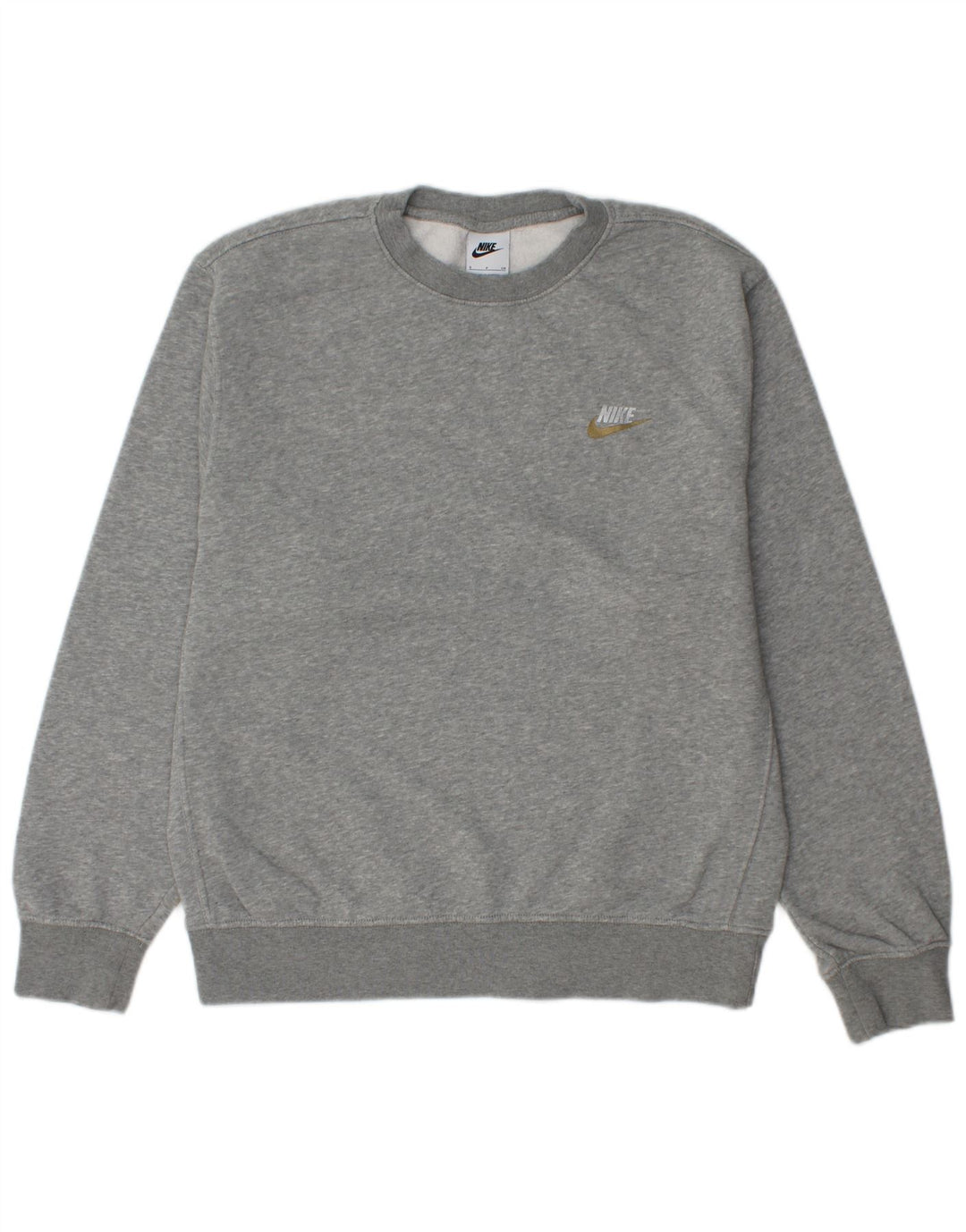 NIKE Mens Loose Fit Sweatshirt Jumper Small Grey Cotton