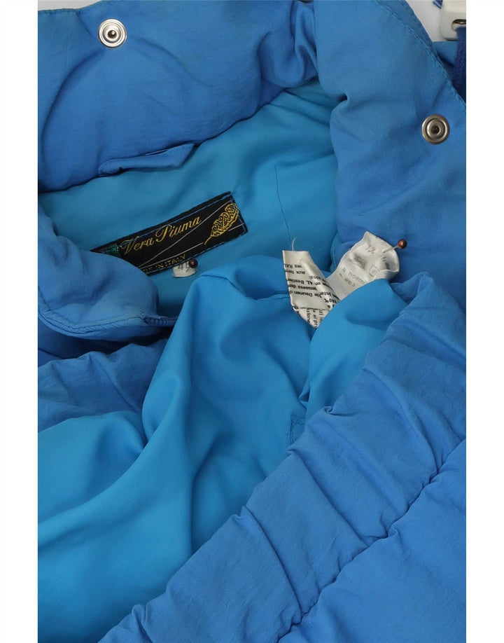 Vintage Γυναικείο Μπουφάν IT 46 Large Blue Polyamide