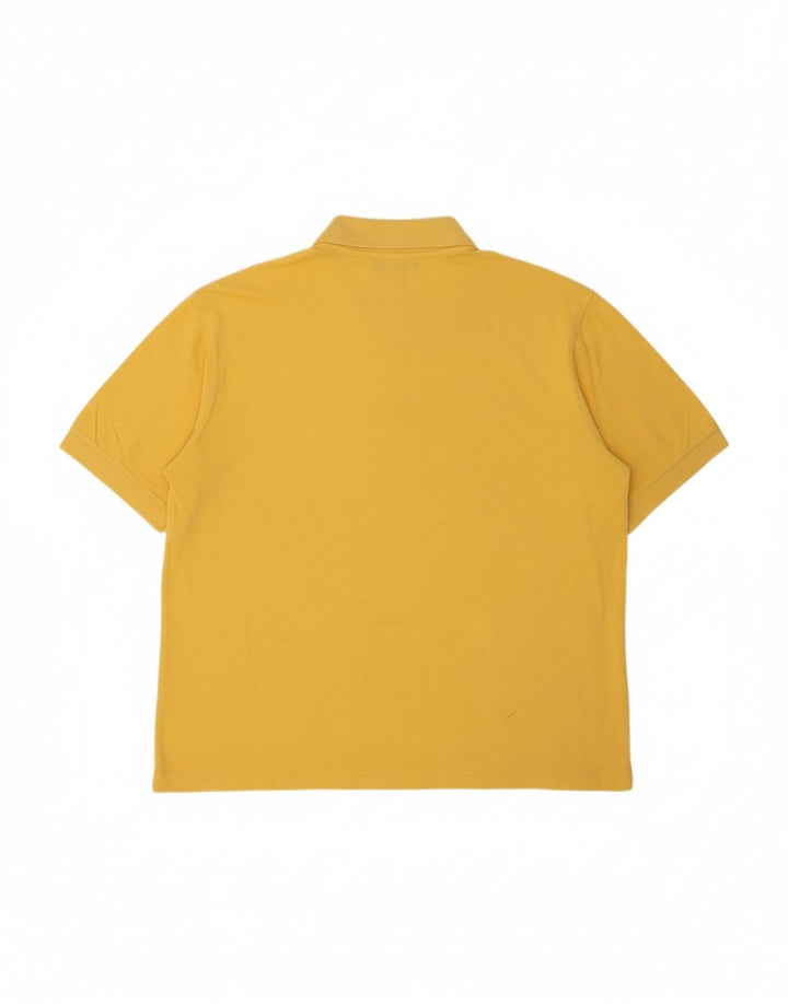 SERGIO TACCHINI Mens Polo Shirt IT 50 Medium Yellow Cotton