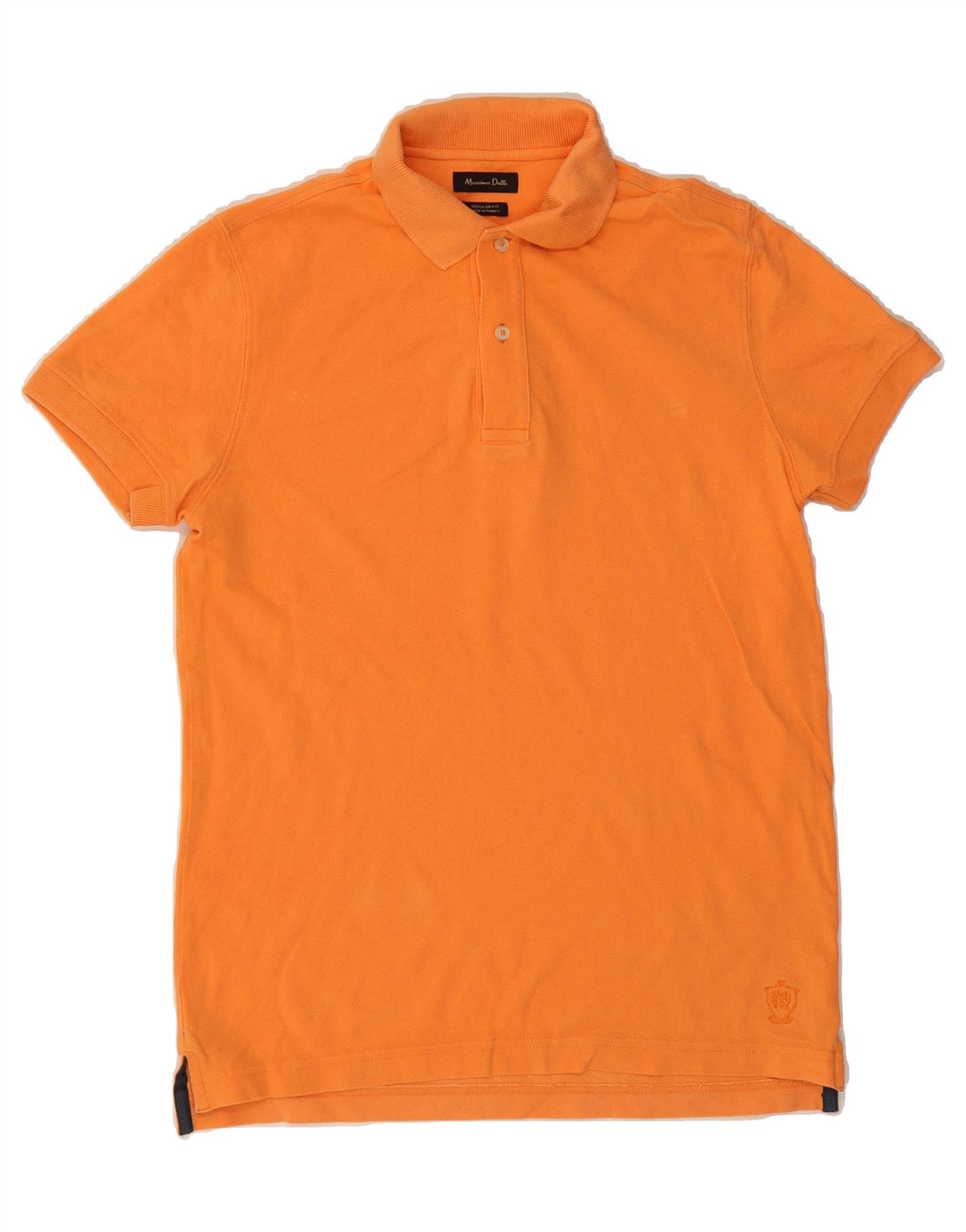MASSIMO DUTTI Mens Regular Fit Polo Shirt Small Orange Vintage Massimo Dutti and Second-Hand Massimo Dutti from Messina Hembry 