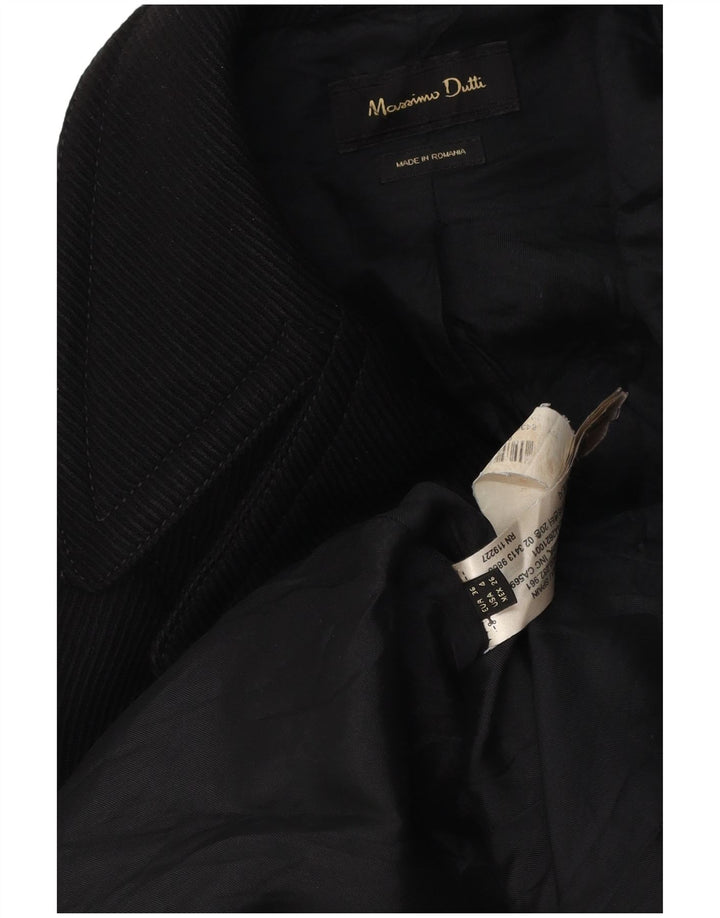 Massimo Dutti ženski sako s dvostrukim kopčanjem EU 36 XS crni poliamid