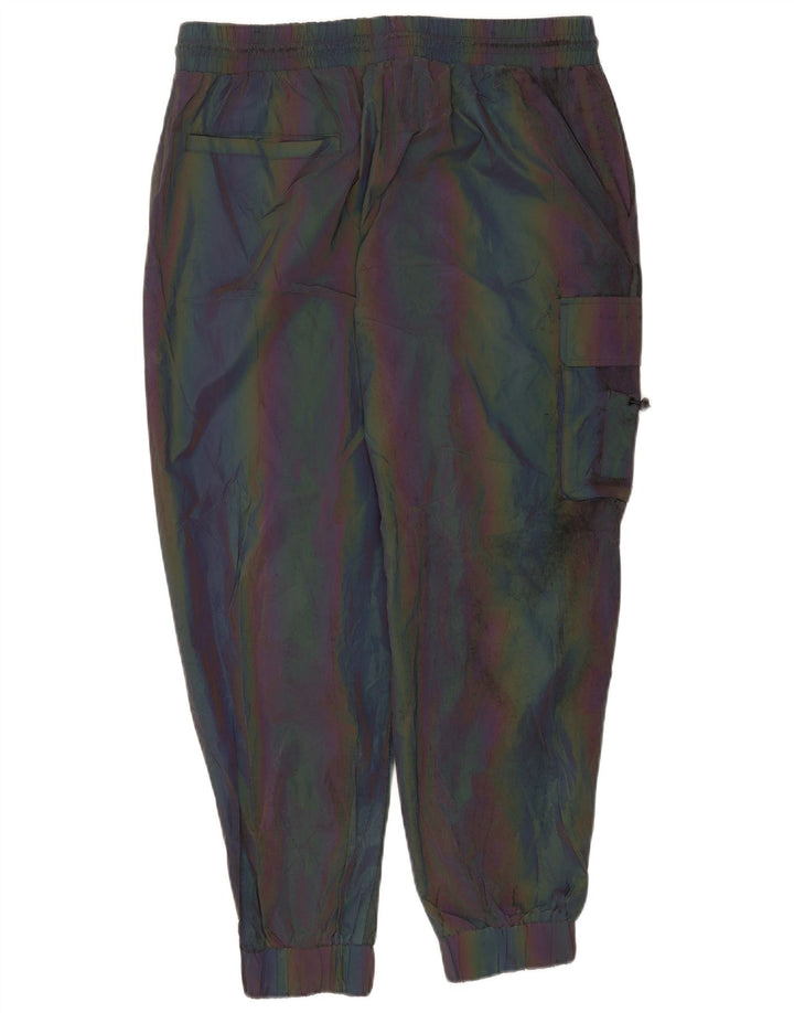 Zara Mens Joggers Cargo Trousers XL W34 L26 Multicoloured Striped Polyester