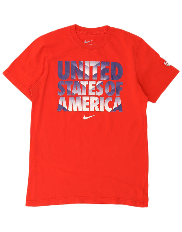 Nike Mens Slim Fit Graphic T-Shirt Top Large Red Cotton