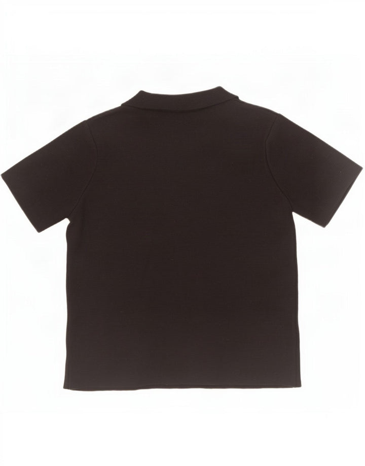 Zara Γυναικείο Πόλο Μπλουζάκι UK 10 Small Black