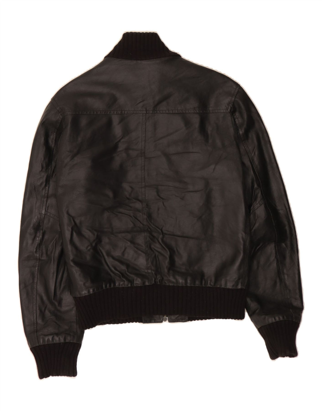 XAGON Mens Leather Jacket UK 34 XS Black Leather