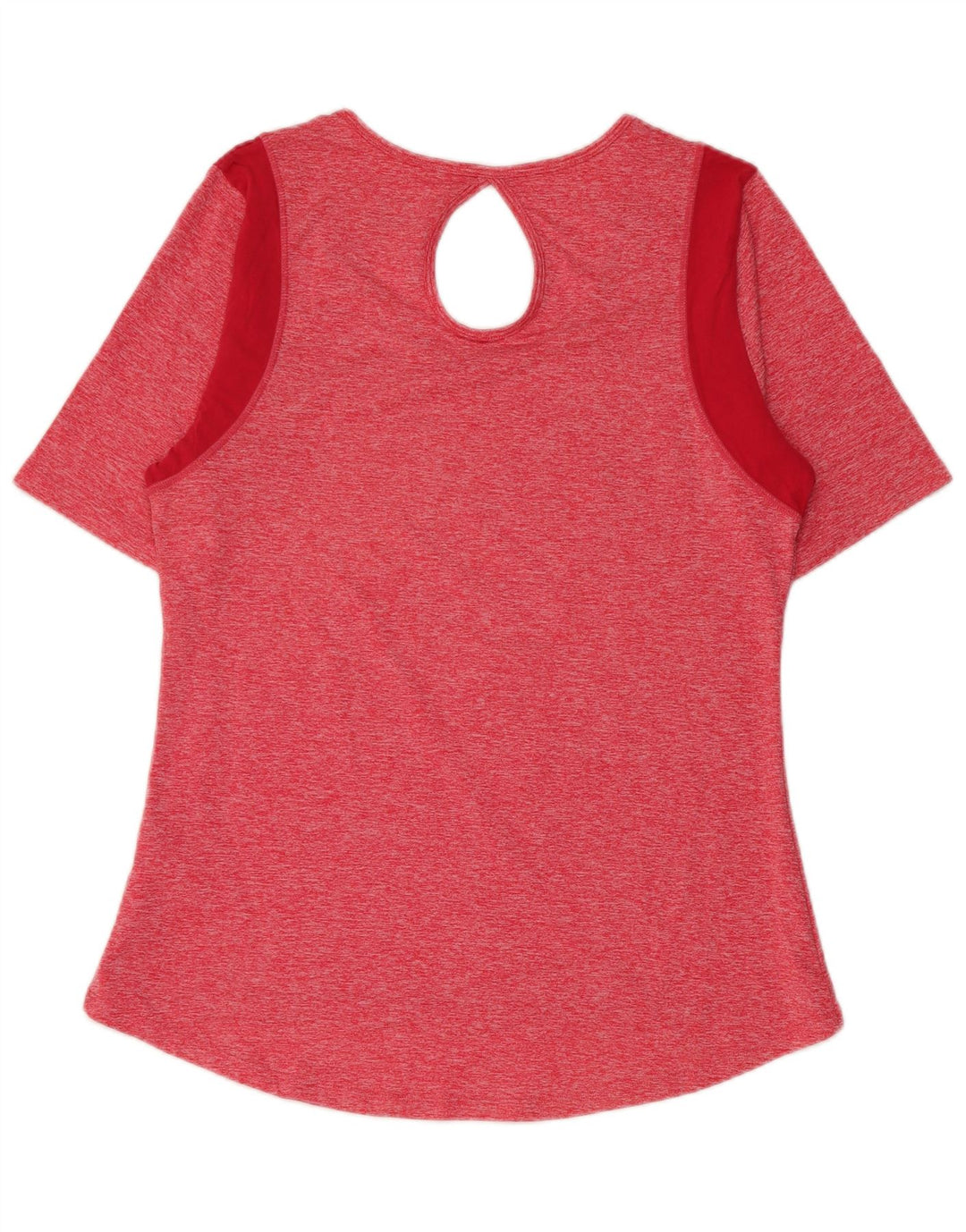 Fila Damen T-Shirt Top UK 12 Mittelrosa Colourblock Polyester