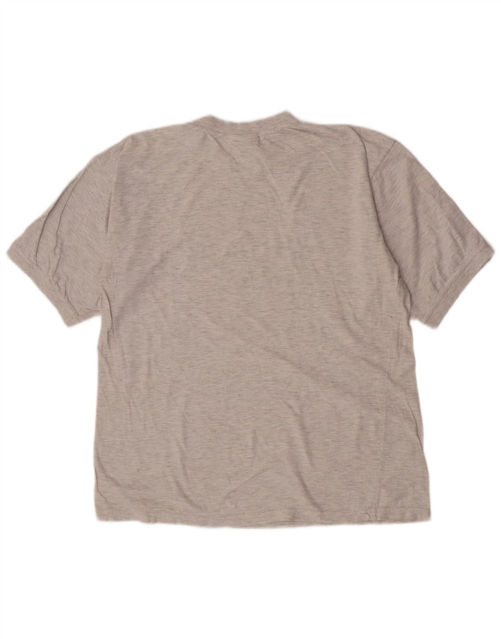 Reebok Herre grafisk T-shirt Top Medium Grey Flecked Bomuld