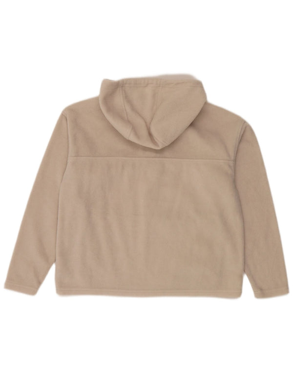 Columbia Damen-Oversize-Fleecepullover mit Kapuze und Reißverschluss, Gr. 10, Größe S, Beige