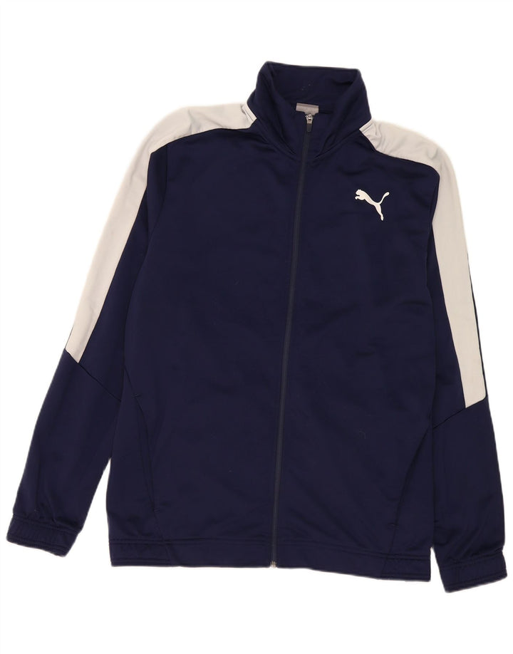 Puma Veste de survêtement pour homme 2XL Bleu marine Colourblock