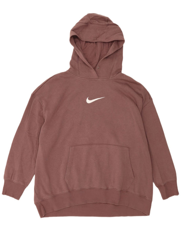 Nike Loose Fit hættetrøje til mænd 2XL brun bomuld