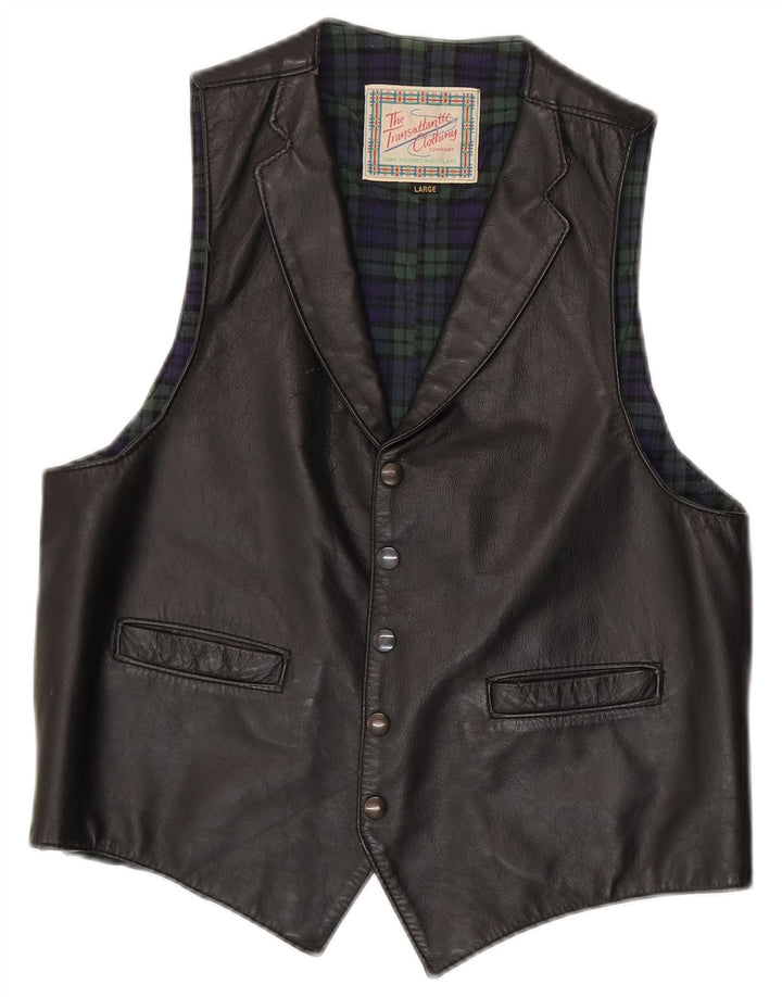 Vintage vest til mænd, stor sort