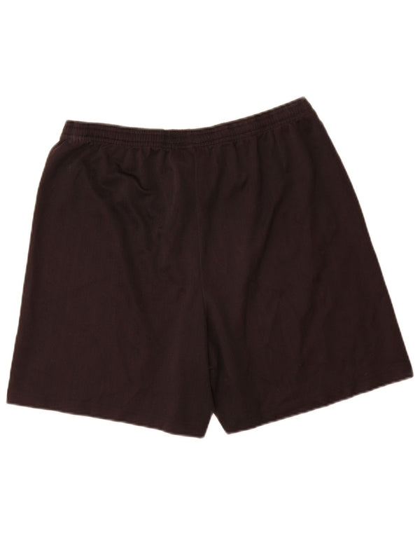 Umbro Mens Sport Shorts Large  Black Pinstripe Polyester