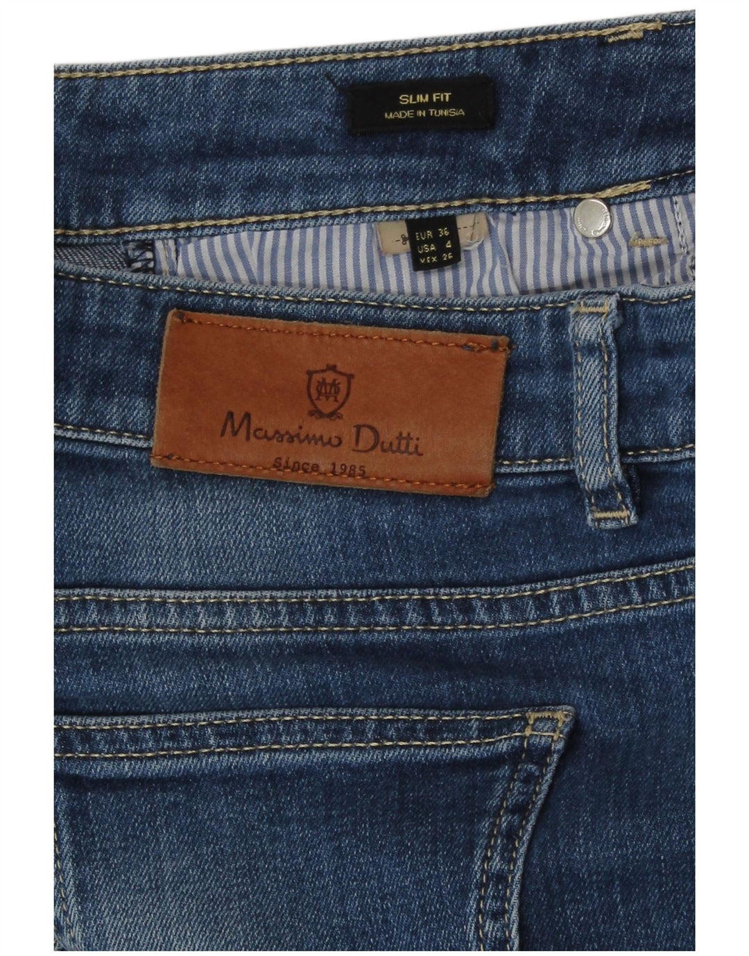 Massimo Dutti Womens Slim Jeans EU 36 XS W26 L30 Blue