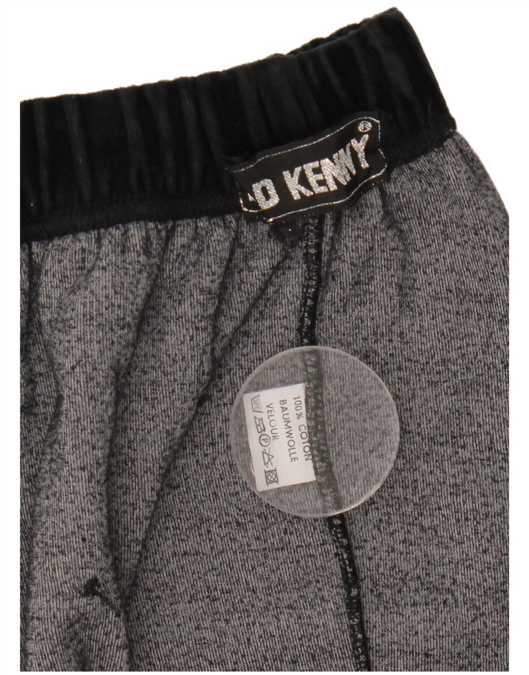 Kenny Womens Velvet Mini Skirt W30 Medium Black Cotton
