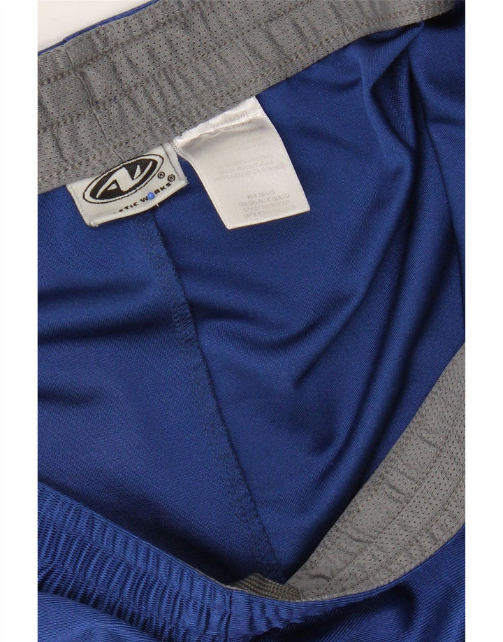 Vintage Mens Sport Shorts Medium  Blue Polyester