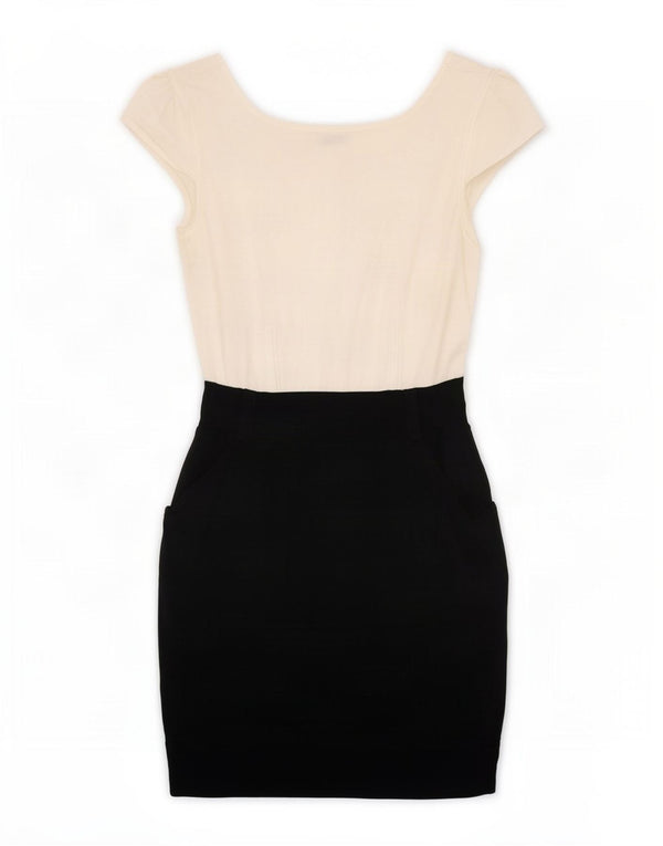 Karen Millen Womens Sheath Dress US 2 XS Sort Colourblock Viscose