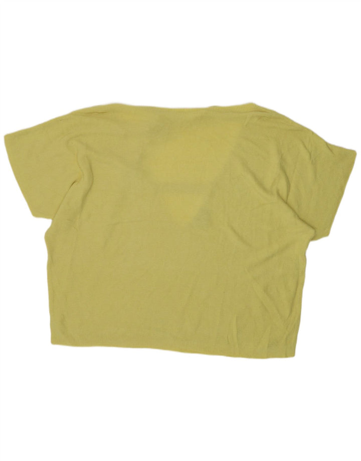 Camicetta oversize da donna Oasis Top UK 16 Large Giallo Acrilico