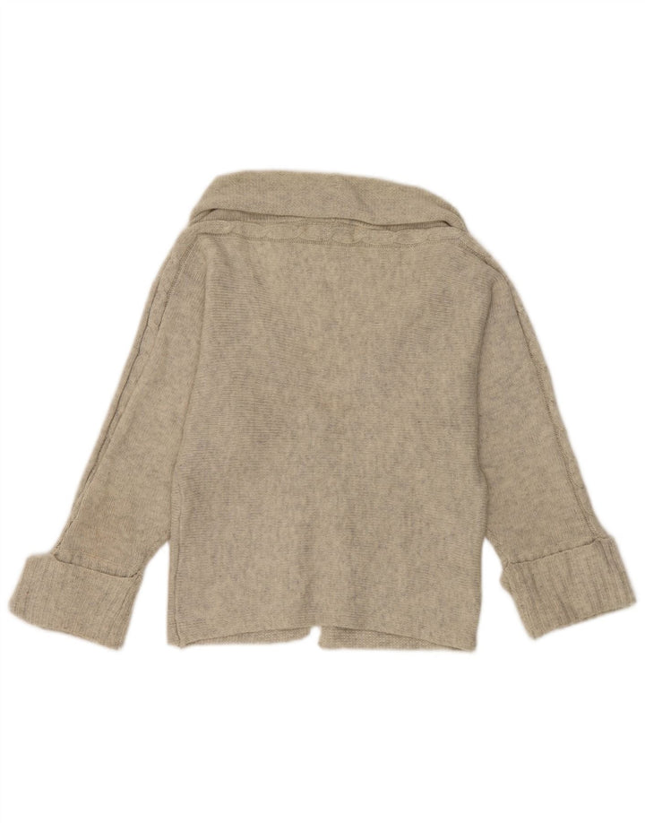 Zara Bolero Jumper UK 12 Femme Gris Moyen Moucheté