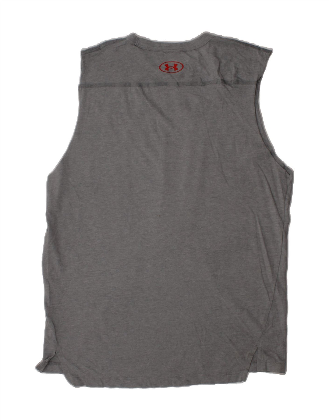 UNDER ARMOUR Boys Graphic Vest Top 11-12 Years Large Grey Cotton Vintage Under Armour and Second-Hand Under Armour from Messina Hembry 