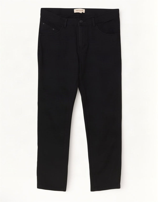 Gerade Damen-Freizeithose von Diesel, W29, L28, schwarze Baumwolle