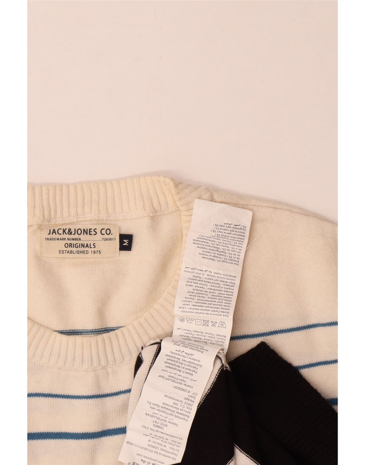 Jack & Jones Herre sweater med rund hals, medium sort Colourblock Bomuld