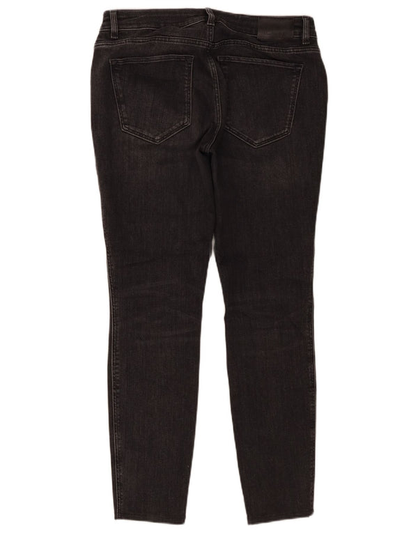 Massimo Dutti Damen Mid Rise Skinny Jeans EU 38 Small W28 L27 Graue Baumwolle