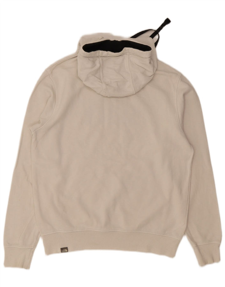 The North Face Mens Graphic Hoodie Jumper Medium White Cotton