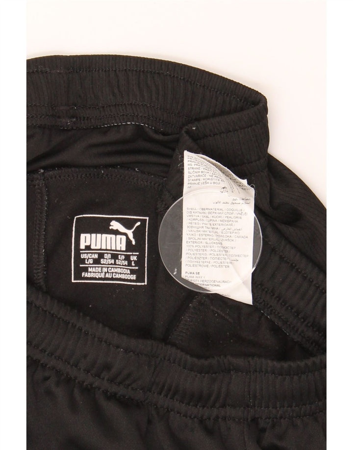 PUMA Mens Tracksuit Trousers Large  Black Polyester Vintage Puma and Second-Hand Puma from Messina Hembry 