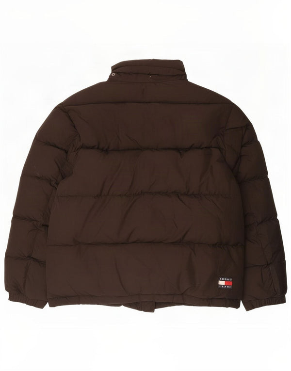 Tommy Hilfiger Mens Padded Jacket UK 40 Large Black Polyester