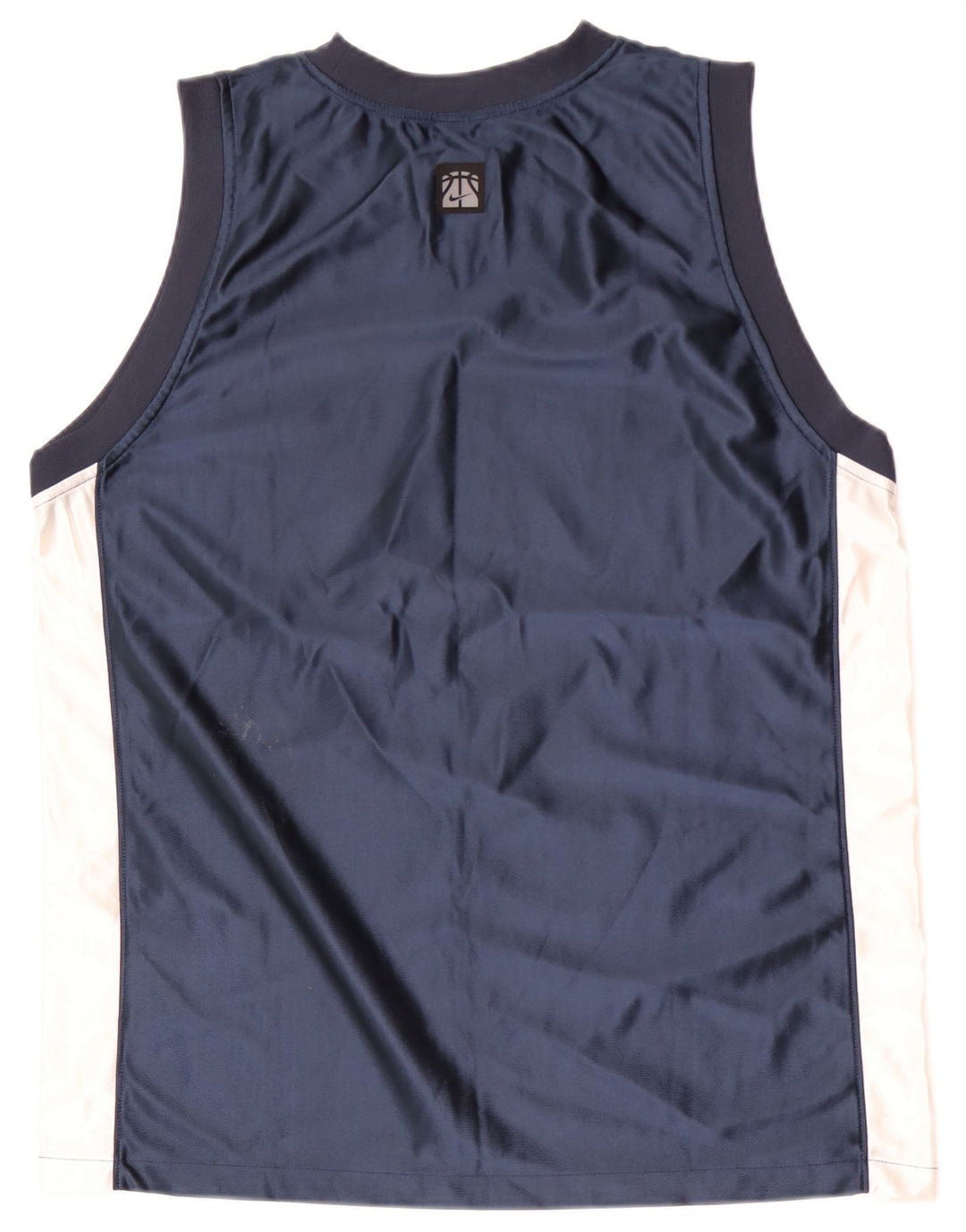 NIKE Herrevest Top UK 39/41 Medium Navy Blue Colourblock Polyester