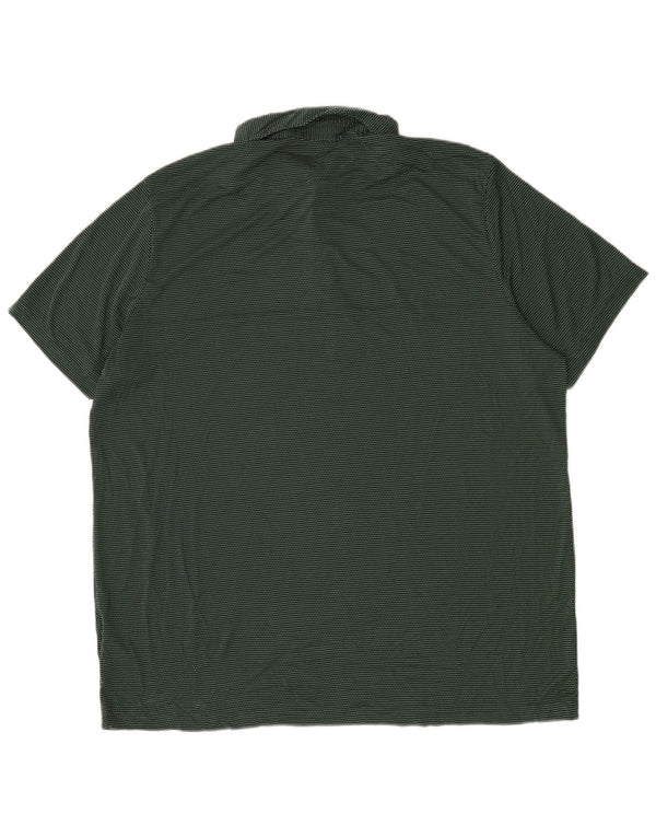 Polo Adidas da uomo 2XL poliestere color block verde