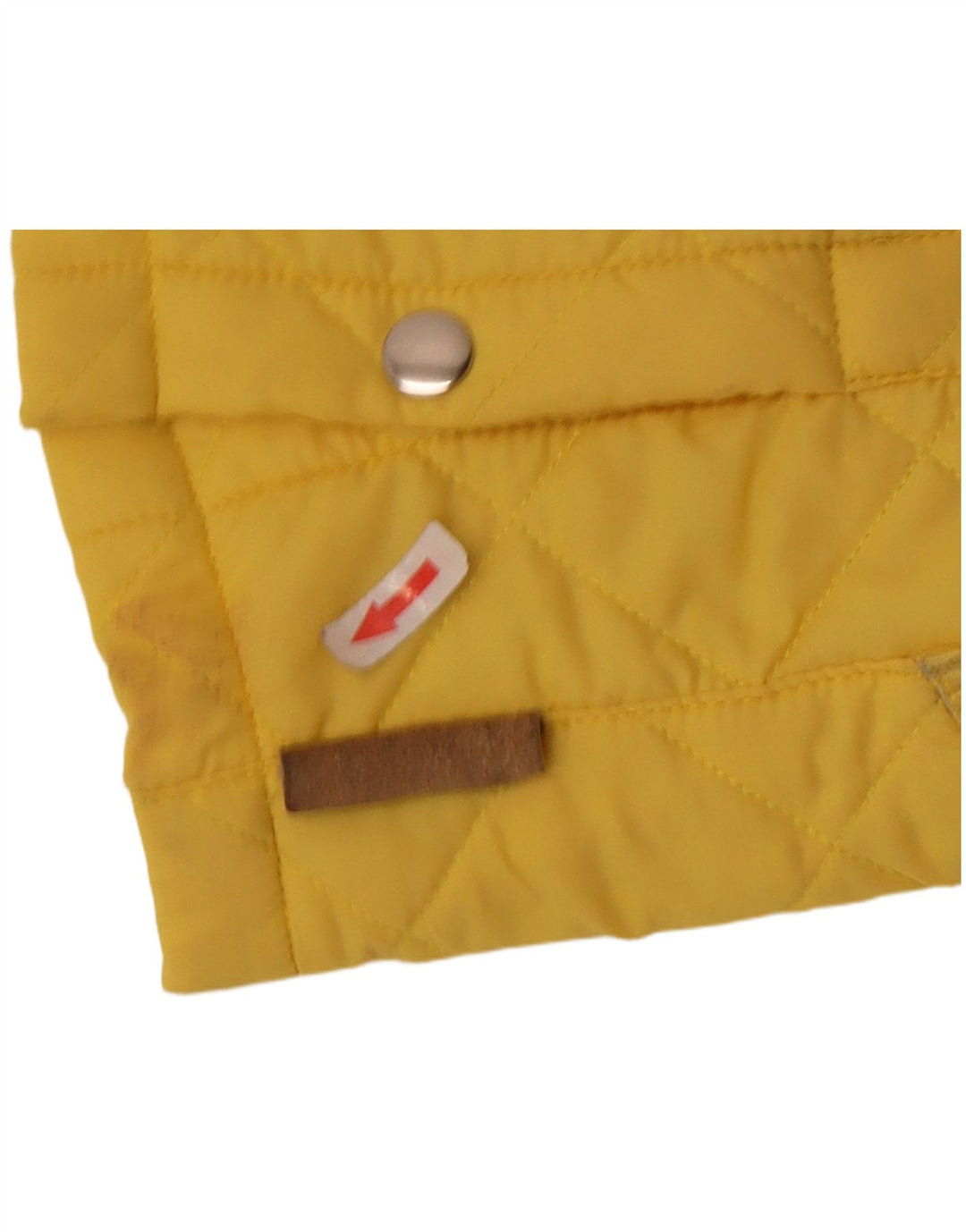 Husky Womens Quilted Jacket UK 12 Medium  Yellow Polyamide