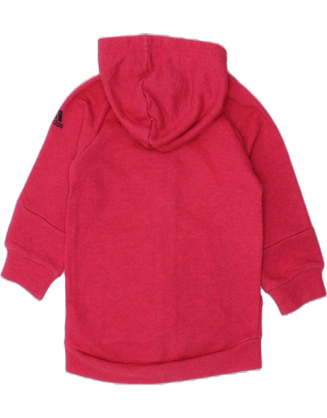 ADIDAS Baby Girls Zip Hoodie Sweater 18-24 Months Pink Cotton Vintage Adidas and Second-Hand Adidas from Messina Hembry 