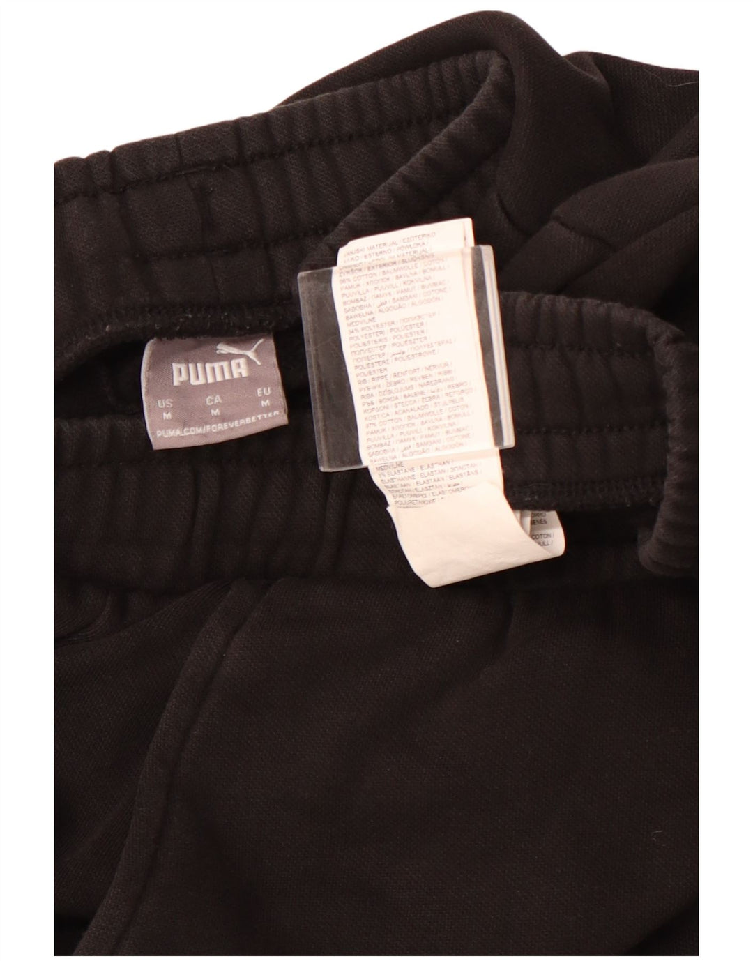 PUMA Herren-Trainingshose, Jogginghose, mittelschwarz, Baumwolle
