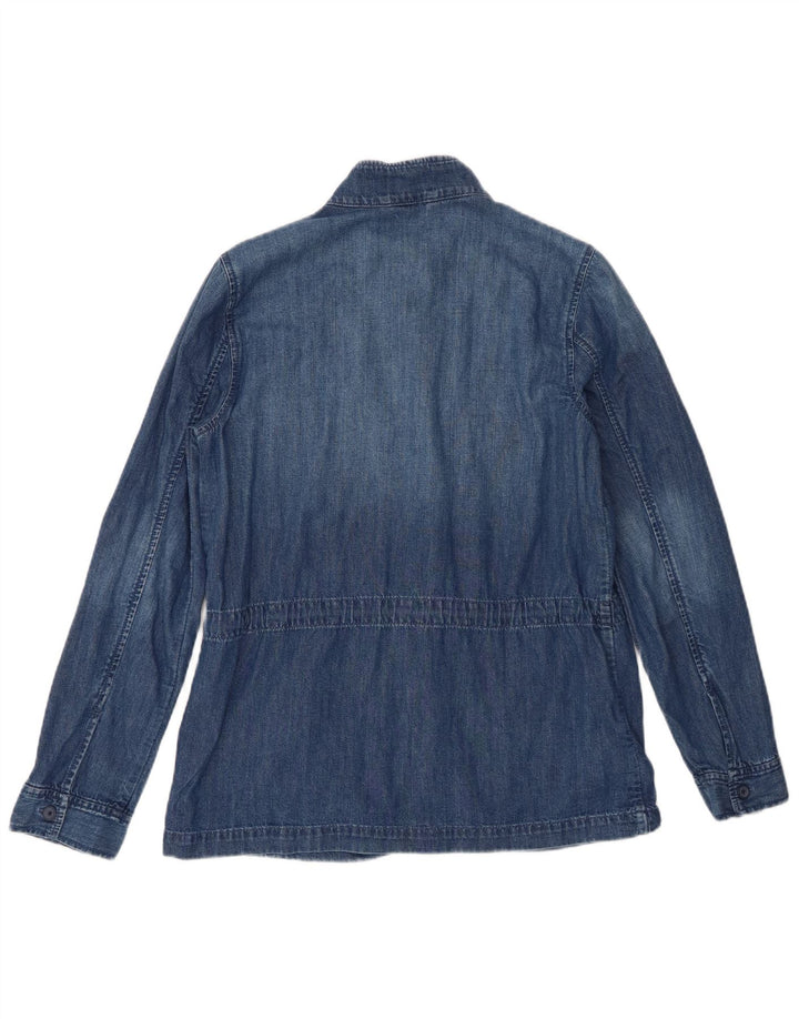 Gap Womens Denim Shirt UK 10 Small Blue Cotton