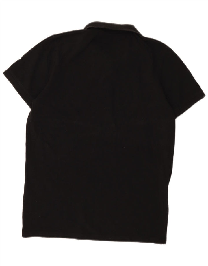 Jack & Jones Mens Polo Shirt Large Black Cotton